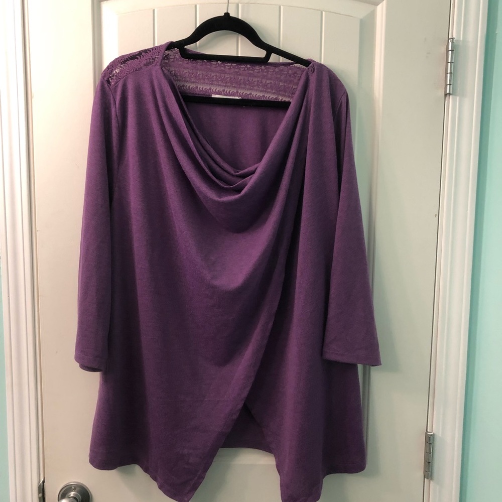 Purple lace top